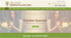 Desktop Screenshot of orlandodermatologyinc.com