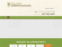 Tablet Screenshot of orlandodermatologyinc.com